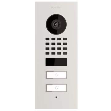 Įleidžiamas durų skambutis Smart-IN, skirtas dviem Doorbird D1102V, baltas