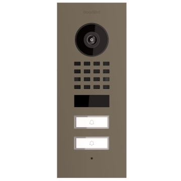 Paslėpta dviejų šeimų domofono sistema Smart-IN, skirta Doorbird D1102V, smėlio pilka.