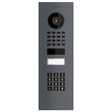Potinkinis durų skambutis Smart-IN Doorbird D1101KV su klaviatūros moduliu, antracito spalvos.