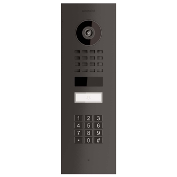Potinkinis durų skambutis Smart-IN Doorbird D1101KV su klaviatūros moduliu, grafito juodas