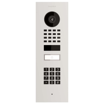 Įleidžiamas vaizdo durų skambutis Smart-IN Doorbird D1101KV su klaviatūros moduliu, baltas.