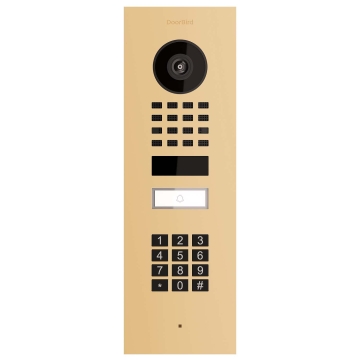 Įleidžiamas durų skambutis su vaizdo kamera Smart-IN Doorbird D1101KV su klaviatūros moduliu, smėlio spalvos.
