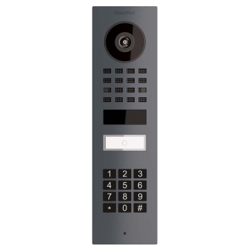 Virštinkinė durų skambučio sistema Smart-ON Doorbird D1101KV su klaviatūros moduliu, antracito spalvos.