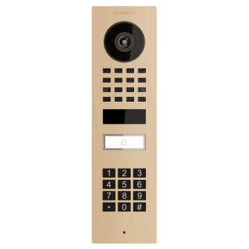 Virštinkinė durų skambučio sistema Smart-ON Doorbird D1101KV su klaviatūros moduliu, smėlio spalvos.