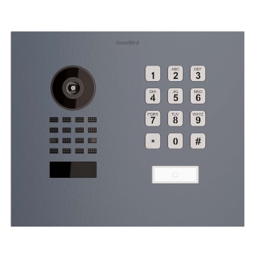 Potinkinė durų skambučio sistema Smart-IN WideScope Doorbird D1101KH su klaviatūros moduliu, antracito spalvos.