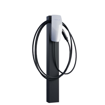 Tesla Wallbox stovo "VoltStand" su įžeminimo inkaru, juodas
