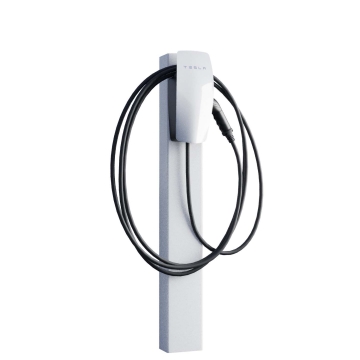 Tesla Wallbox stovo „VoltStand“ su inkaru, baltas