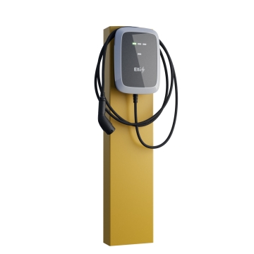VW Wallbox Standfuß StationMaster su įžeminimo inkaru, geltonos spalvos