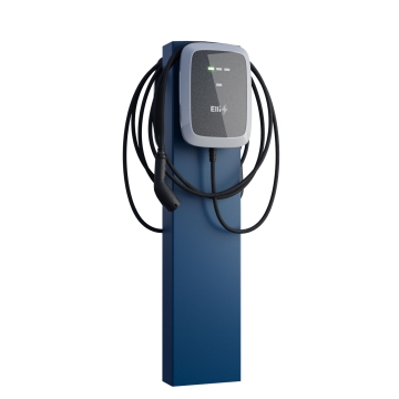 VW Wallbox "StationMaster for Two" stovas su inkaru, mėlynas
