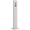 Apsaugos sistema su stovu, įskaitant pagrindo plokštę, Smart for Two Doorbird D1102V, balta.