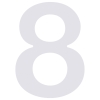Namo numeris ''8'' Baltas
