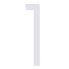 Lipnus namo numeris „1“, 152 mm, baltas.