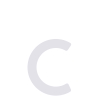 Šiuolaikinė raidė ''c'' - 200 mm, balta