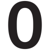 Namo numeris ''0'' Juodas