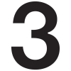 Namo numeris ''3'' Juodas