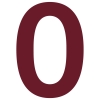 Namo numeris ''0'' Raudonas