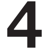 Namo numeris ''4'' Juodas