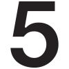 Namo numeris ''5'' Juodas