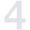 Namo numeris ''4'' Baltas