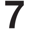 Namo numeris ''7'' Juodas