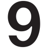 Namo numeris ''9'', juodas