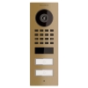 Virštinkinė domofonų sistema Smart-ON skirta dviem Doorbird D1102V, žalvario spalvos.