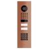 Įleidžiama durų skambučio sistema Smart-IN, skirta dviem Doorbird D1102KV su klaviatūros moduliu, bronzos spalvos.